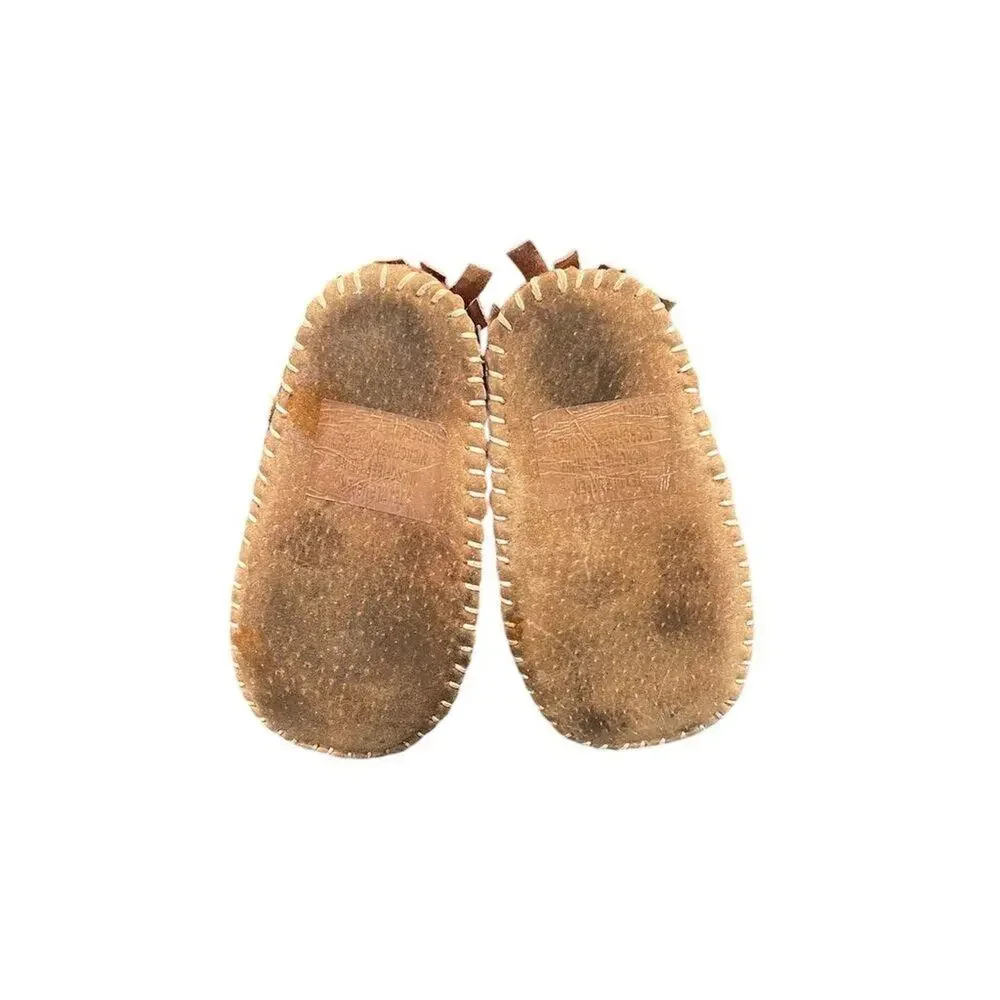 Lamo Kids Fringe Moccasin Booties Size 12-18 mos